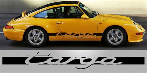 Decal To Fit Porsche 911 Targa Script Side Decal Graphic Por0215