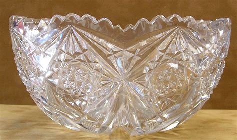 Libbey American Brilliant Period Cut Glass Bowl From Seasideartgallery