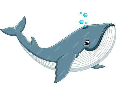 Premium Vector Illustration Of Cute Whale Cartoon