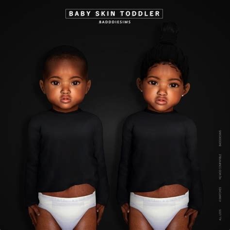 Baby Skin Toddler Badddiesims Sims 4 Toddler Sims Baby Toddler Cc