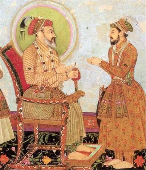 Shah Jahan And His Son Dara Shikoh Mughal Paintings Islamic Art Painting