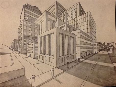 43 Best Images About 2 Point Perspective On Pinterest House Drawing