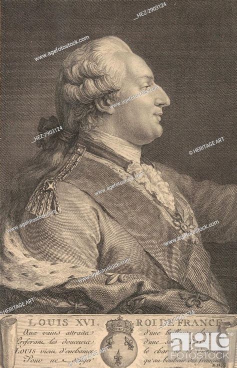 Louis Xvi King Of France 1783 1783 Creator Anon Stock Photo