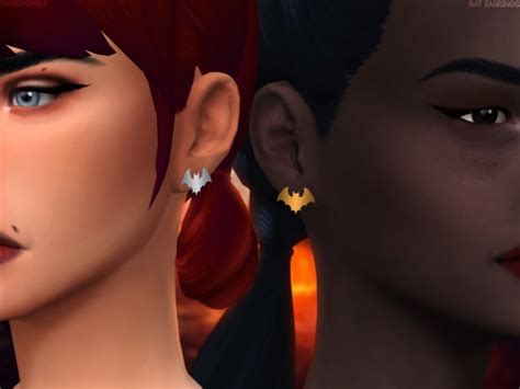 Bat Earrings At Candy Sims 4 Sims 4 Updates