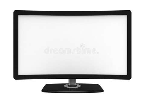 Curved Tv Screen Stock Illustration Illustration Of Computer 45803076