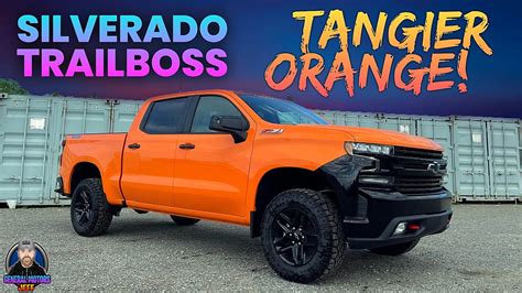 Rare 2021 Chevrolet Silverado Trailboss 2lt In Tangier Orange Youtube
