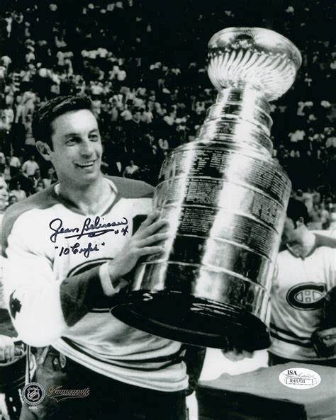 Jean Beliveau Autographed Montreal Canadiens 8×10 Photo House Of Hockey