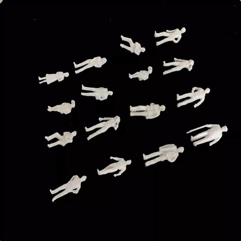 100pcs 142 Architecture Model Maker Miniature White Figures