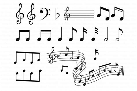 Musical Notes Svg For Silhouette Cameo And Cricutmusic