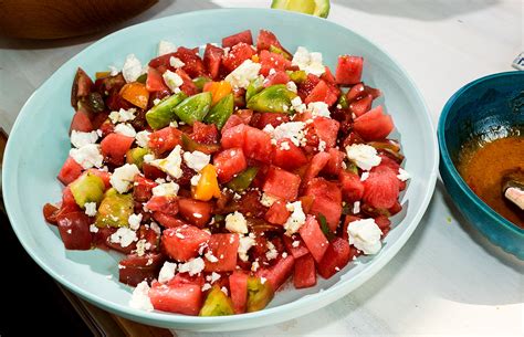 Tomato And Watermelon Salad Recipe Nyt Cooking