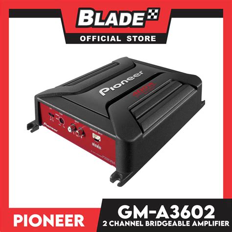 Pioneer Gm A3602 Bridgeable Two Channel Power Amplifier Bladeph