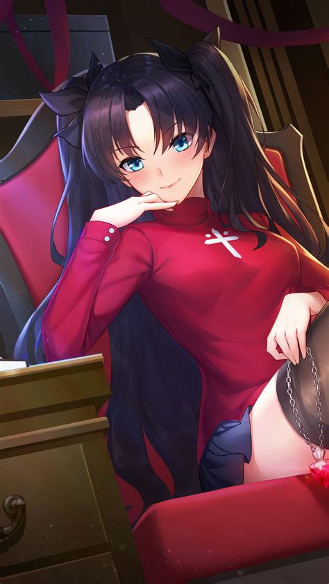 1080x1920 Tohsaka Rin Anime Girl 5k Iphone 76s6 Plus Pixel Xl One Plus 33t5 Hd 4k