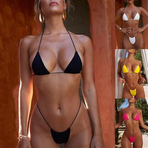 Aliexpress Com Buy New Arrival Women Triangle Solid Color Bikini