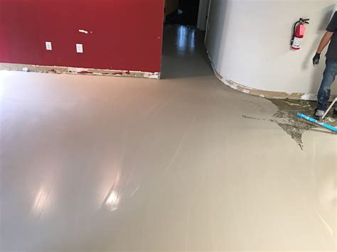 Preparing Self Leveling Concrete Floor Flooring Site