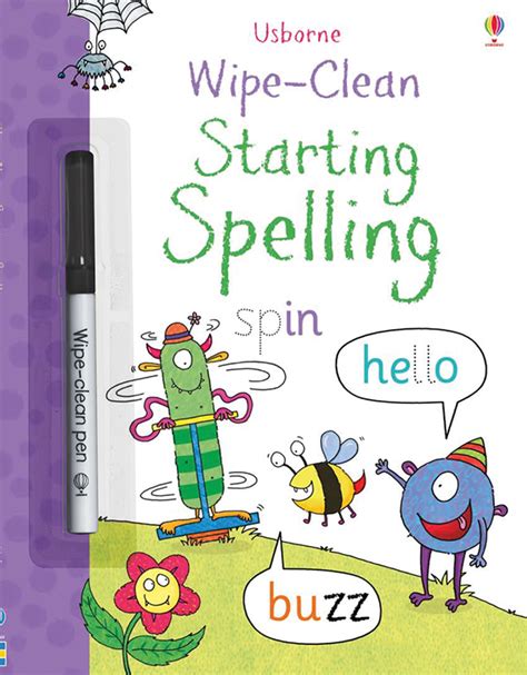Wipe Clean Starting Spelling Geppettos Toys Usborne