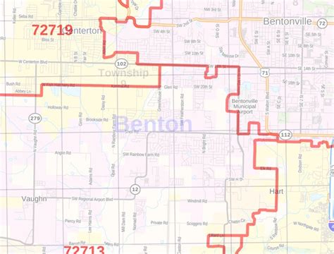 Benton County Zip Code Map Arkansas