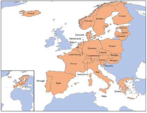 Schengen Area Member States Download Scientific Diagram