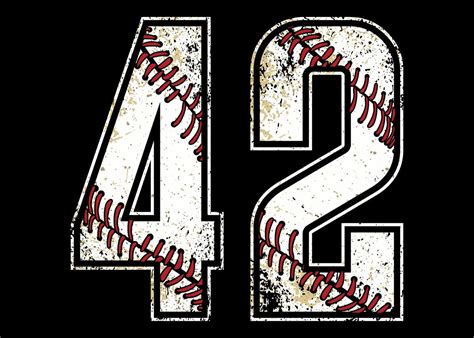 42 Baseball Jersey Number Poster By Swayshirt Displate
