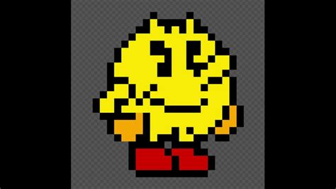 Pac Man Pixel Art Speed Draw Youtube