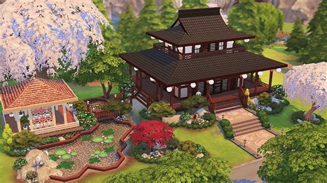 Traditional Japanese Home 🌸 Sakurasquad The Sims 4 Speed Build