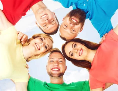 Group Of Happy Young Friends Stock Image Everypixel