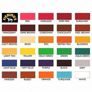 Fiebings Pro Dye Color Chart My Shoe Supplies