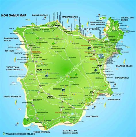 Maps Of Koh Samui Island
