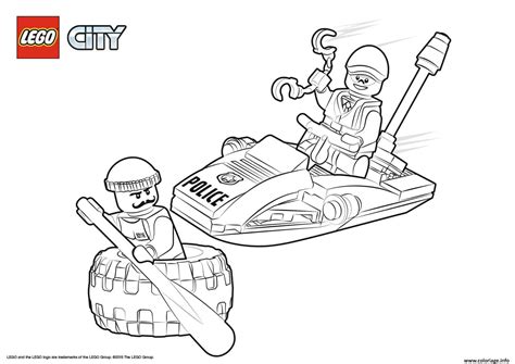Coloriage Lego City Police Tire Escape Dessin Lego City à imprimer
