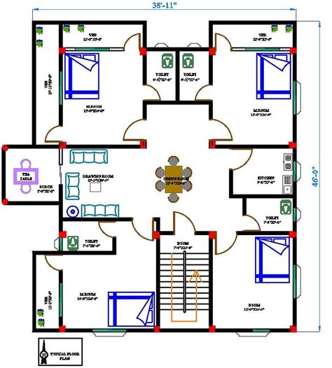 Autocad D Floor Plan With Dimensions Freelancer