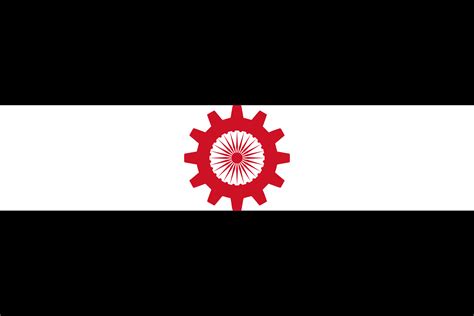 Flag Of Syndicalist India Rleftistvexillology