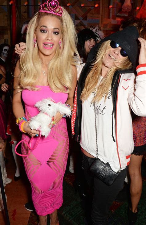 Rita Ora And Kate Moss Celebrity Halloween Costumes Barbie Halloween