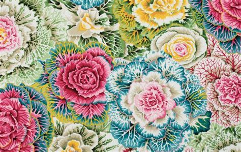 A world renowned textile artist, kaffe fassett has built a reputation for himself by designing ornate and colourful fabrics that integrate well into a wide range of homes and settings. Brassica Pastel Laminated Cotton Extra Wide 56 Inches by ...