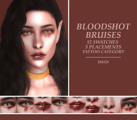 Sims 4 Cc Bruises Coolwup