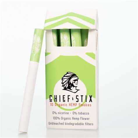 These hemp cigarettes contain high levels of natural cbd content as well as below 0.3. Chief Stix Originals 10ct Pack | Buy CBD Cigarettes Online