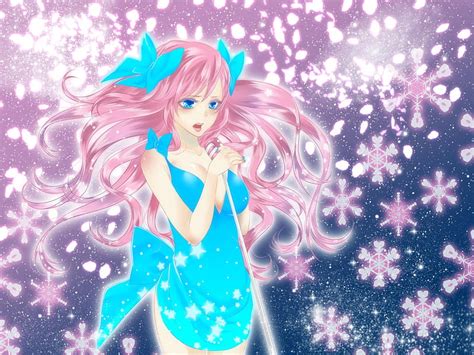 Megurine Luka Pretty Megurine Sparkle Nice Anime Aqua Beauty Anime Girl Hd Wallpaper