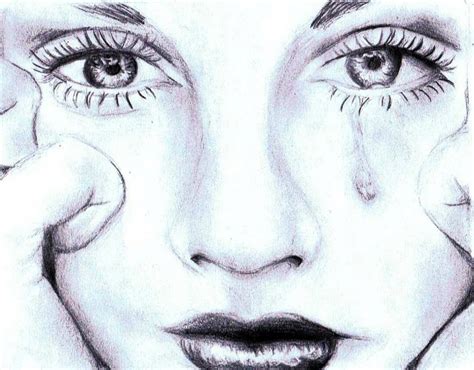 Person Crying Drawing At Getdrawings Free Download