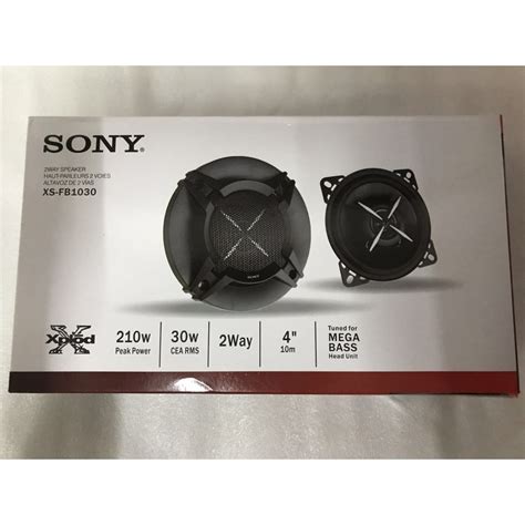 Sony Speaker Xplod Xs Fb1030 4 Inch 10cm 2 Way 210w Coaxial Car