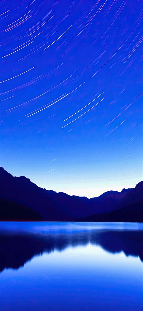 Free Download Blue Lake Star Trails 4k Iphone 11 Wallpapers Download