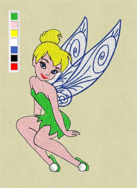 Tinkerbell Embroidery Design Fairy Embroidery Design Disney Etsy