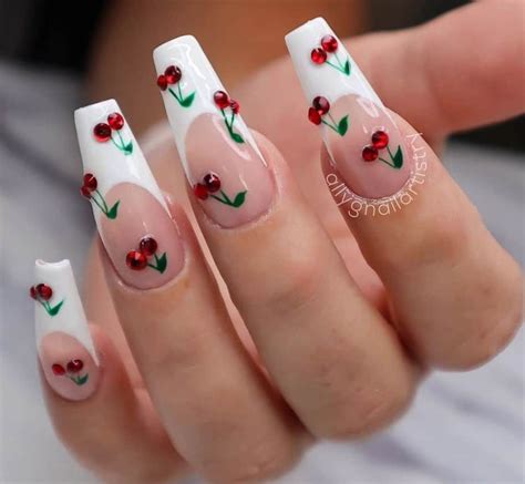 10 Cherry Nails Designs With Outstanding Aesthetic Emerlyn Closet
