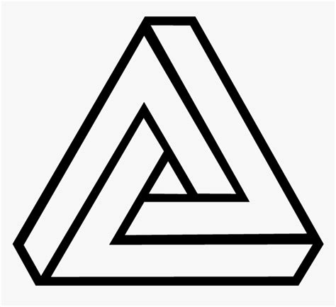 Funny Easy Easy Optical Illusions To Draw For Kids Penrose Triangle Riset