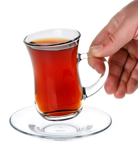 Amazon Com Small Turkish Tea Set Piece Modern Turkish Tea Glasses