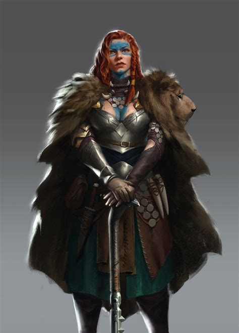 Artstation Woman Gary Fu Fantasy Female Warrior Fantasy Concept