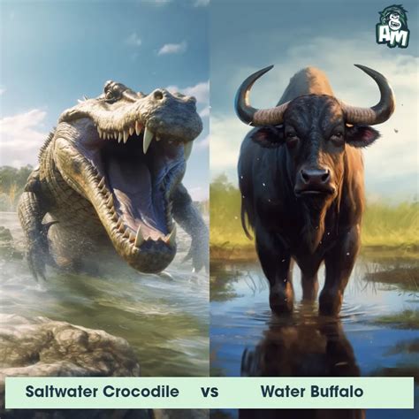 Saltwater Crocodile Vs Water Buffalo See Who Wins Animal Matchup