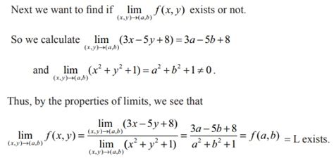 Limit And Continuity Of Functions Of Two Variables Mathematics