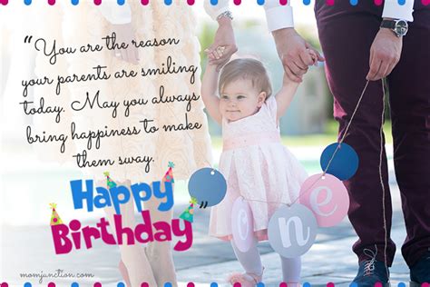 I may not be a perfect mom but no doubt that you're the perfect daughter. 106 Wonderful 1st Birthday Wishes For Baby Girl And Boy
