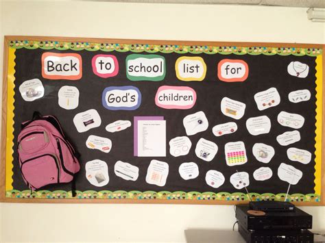 Back To School Bulletin Board For The Christian Student Perfect For