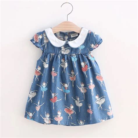 Bibicola Baby Girl Print Dress 2017 New Brand Casual Summer Clothes