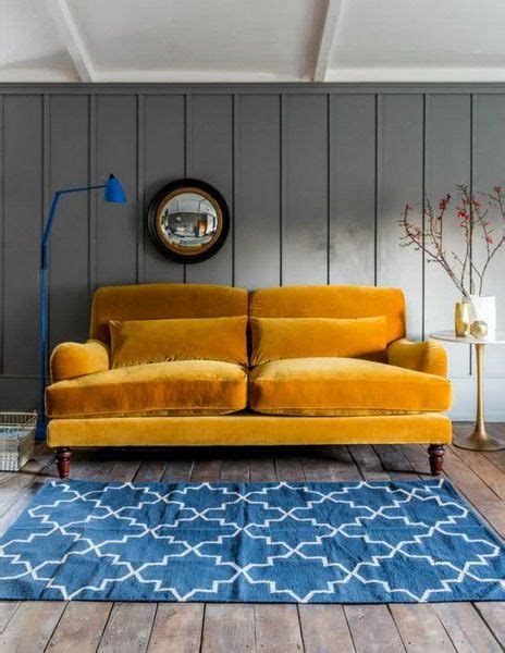Its beautiful craftsmanship exhibits the perfect. New Interior Decoration Trends for 2021 | Sitting room design, Trending decor, Yellow sofa