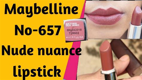NUDE NUANCE 657 Maybelline Lipstick Maybelline Nude Nuance Creamy